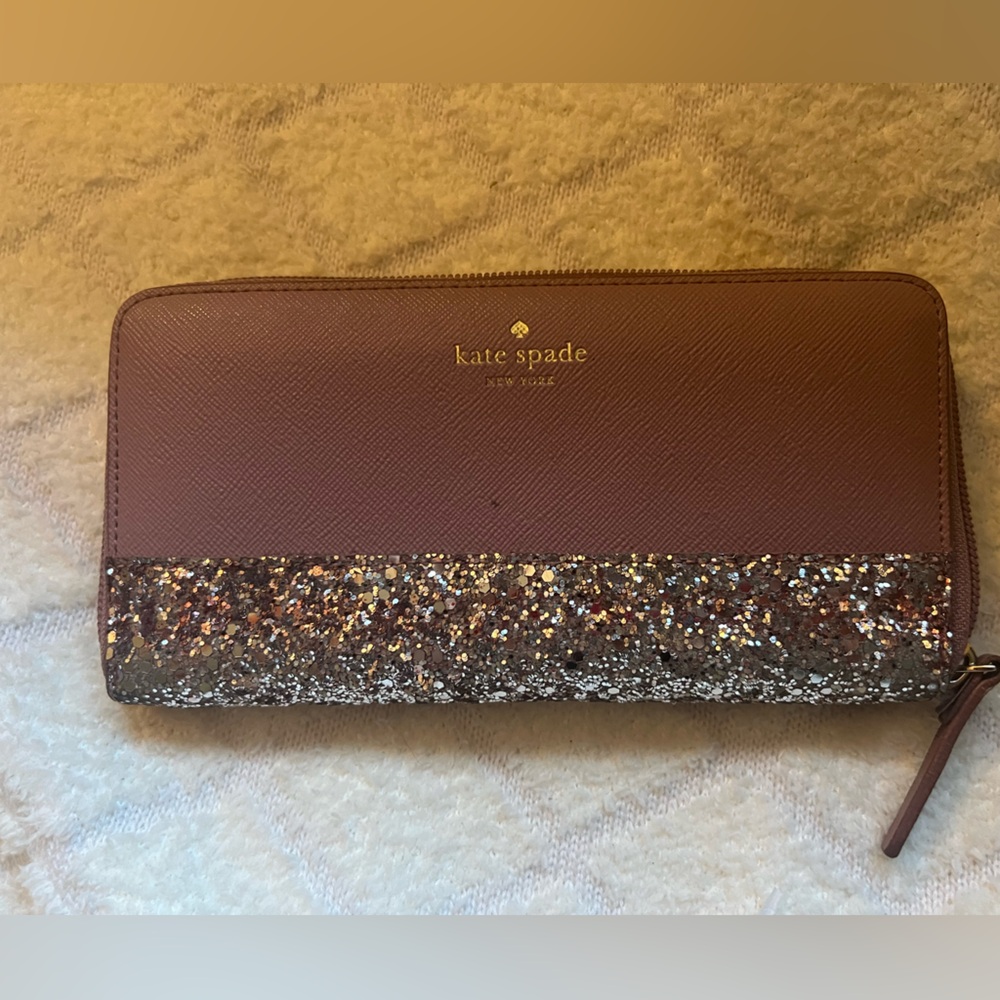 Kate Spade Pink Glitter Wallet